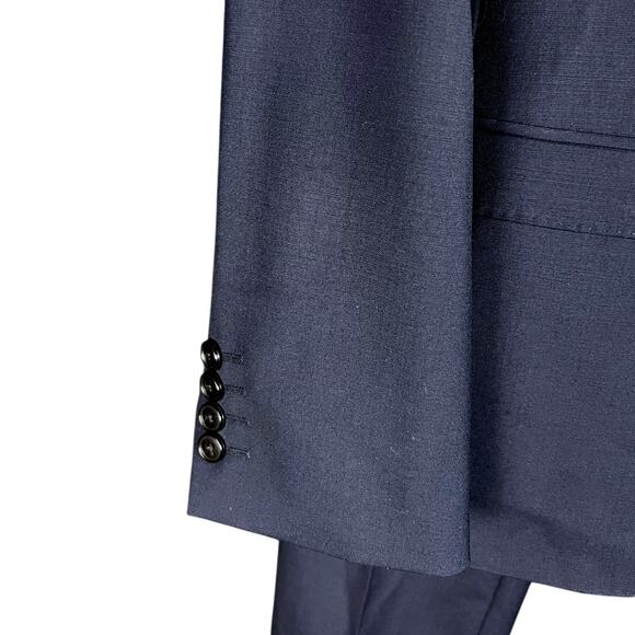 NWT Men's Ben Sherman Tailoring Camden Blue Skinny Wool Suit 38 / 36 $535 Retail - Picture 6 of 15